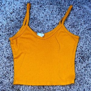bozzolo yellow crop top